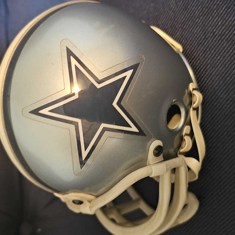 TROY AIKMAN DALLAS COWBOYS VINTAGE MINI HELMET - Picture 3 of 6